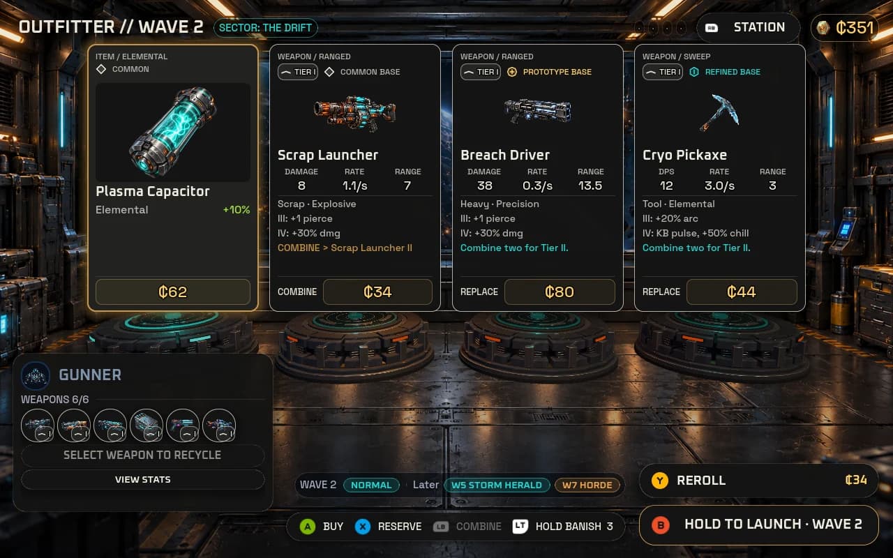 Gunmetal Orbit Outfitter at the native 1280 by 800 handheld layout