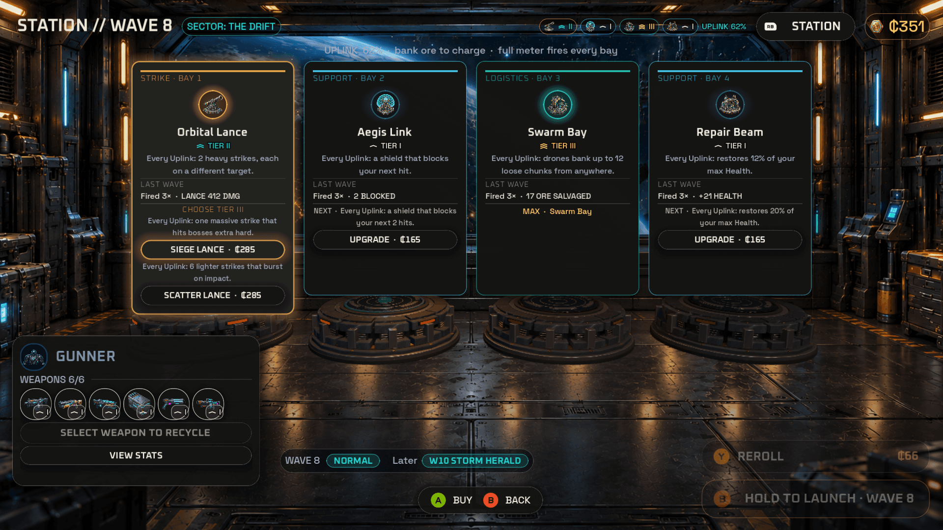 Screenshot: Charge your Uplink