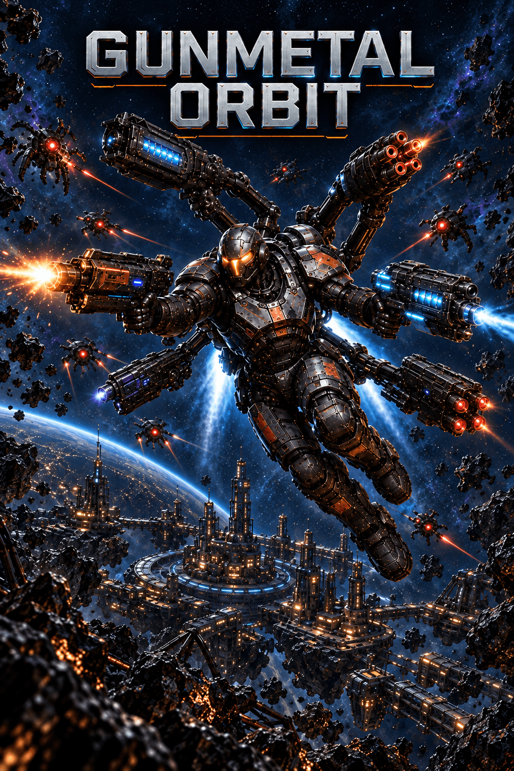 Gunmetal Orbit vertical key art